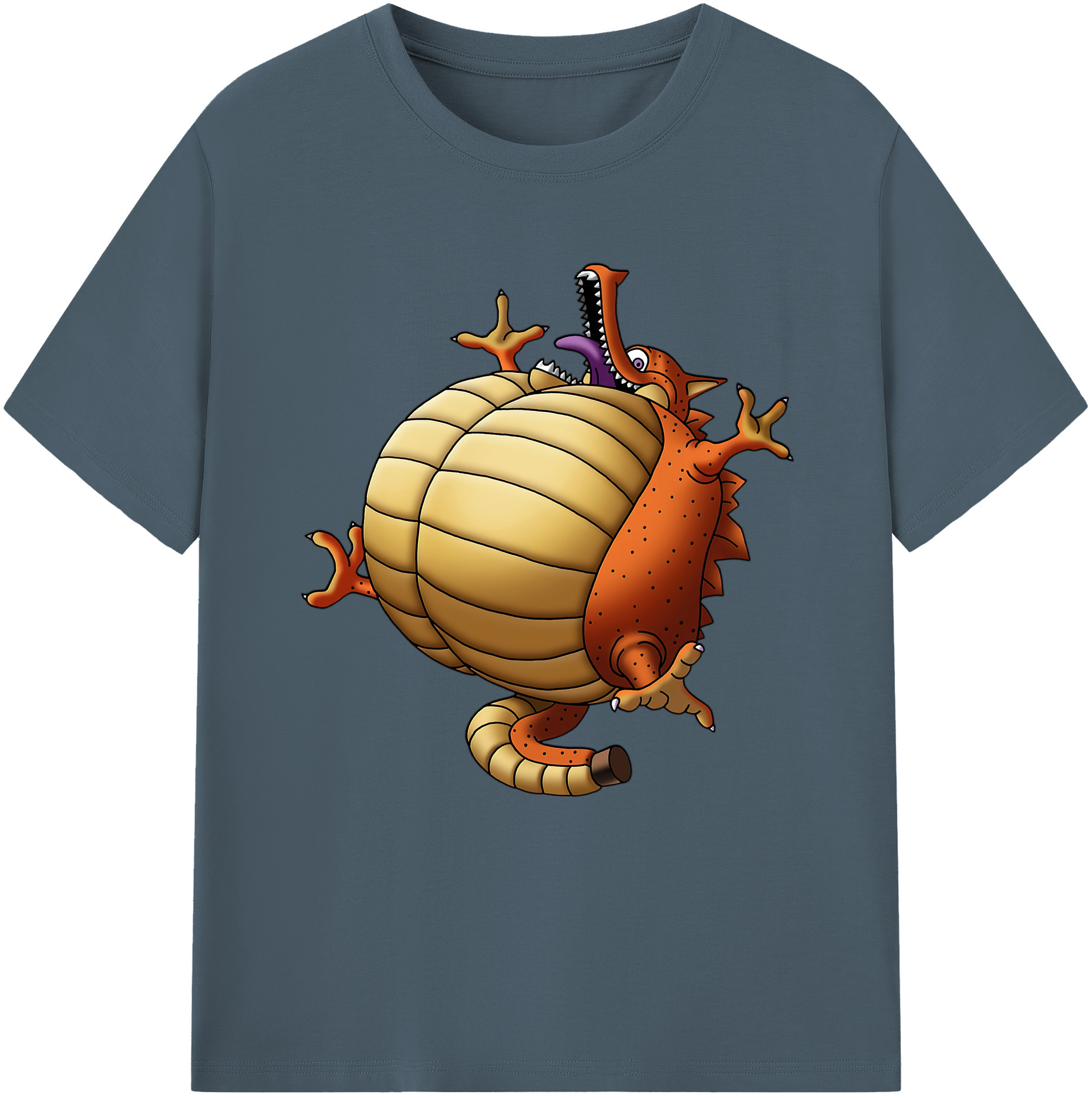 （画像用） ドラゴンクエスト Doragon Kuesuto Dragon Quest 綿100％半袖Tシャツ（フロントプリント）